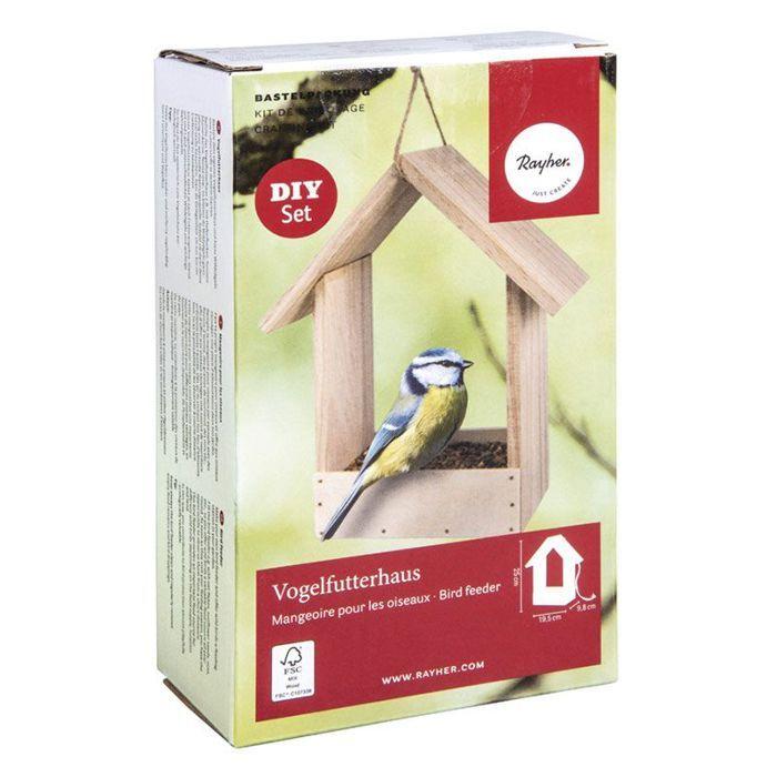 Wooden Bird Feeder 20 X 10 X 25 Cm