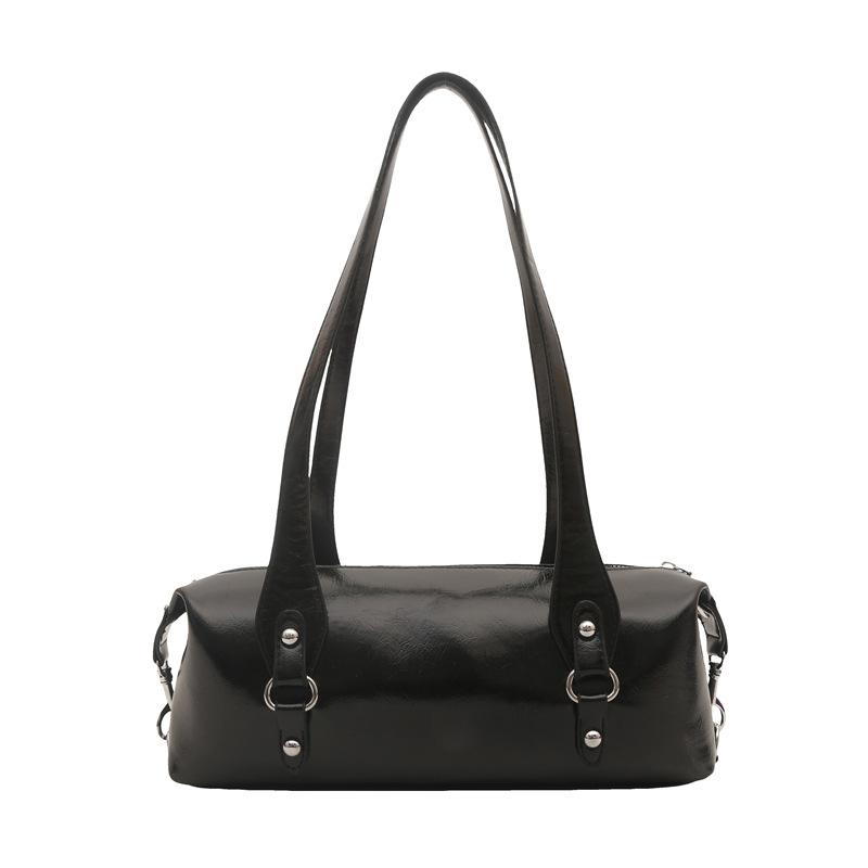 

Модная ретро сумка-слинг под мышку женская новая модная сумка через плечо для поездок на работу ручная сумка чёрный