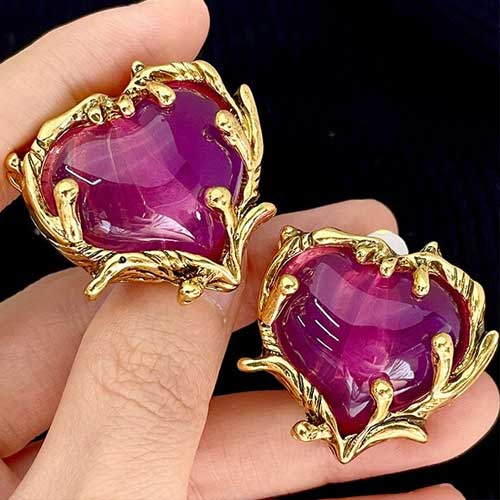 Elegant Women Men Fashion Classic Crystal Pendant Earrings For Women Girls Vintage Palace Style Gorgeous Ear Rings Jewelry