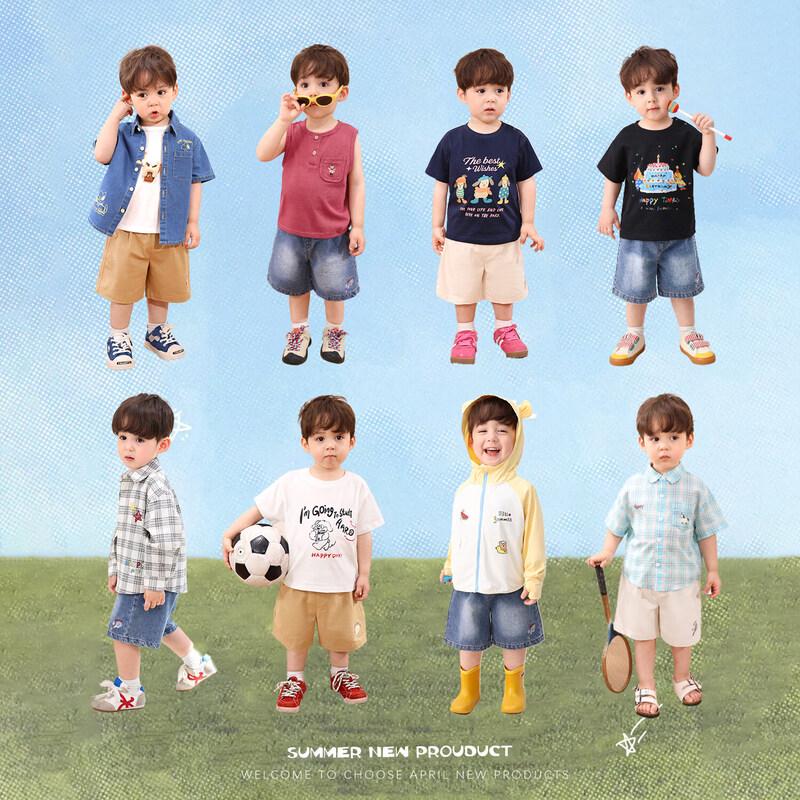 LUSON Baby Girls Soft Summer Denim Shorts 73