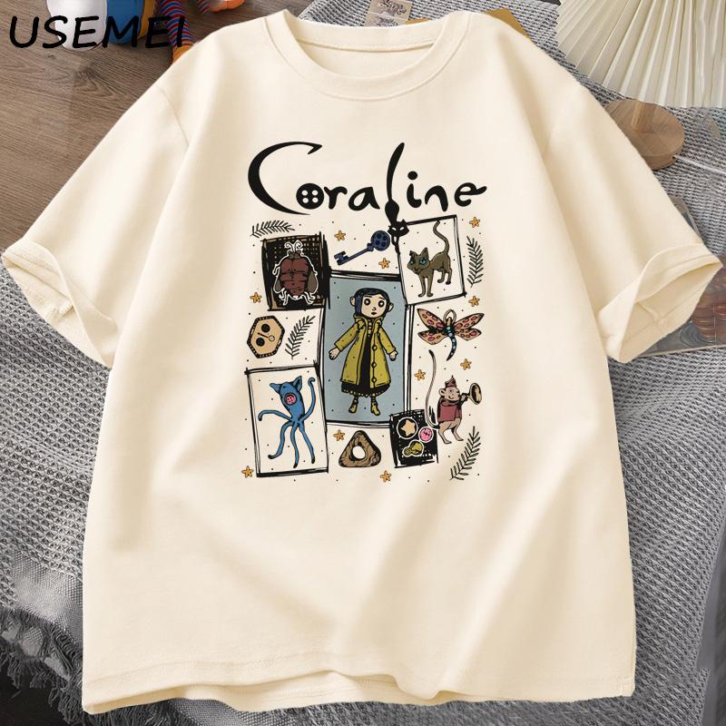 

2026 Halloween T Shirt Women Unisex Spooky Vintage Tshirt Harajuku Comfortable and loose Unisexs and Womens Tshirts S