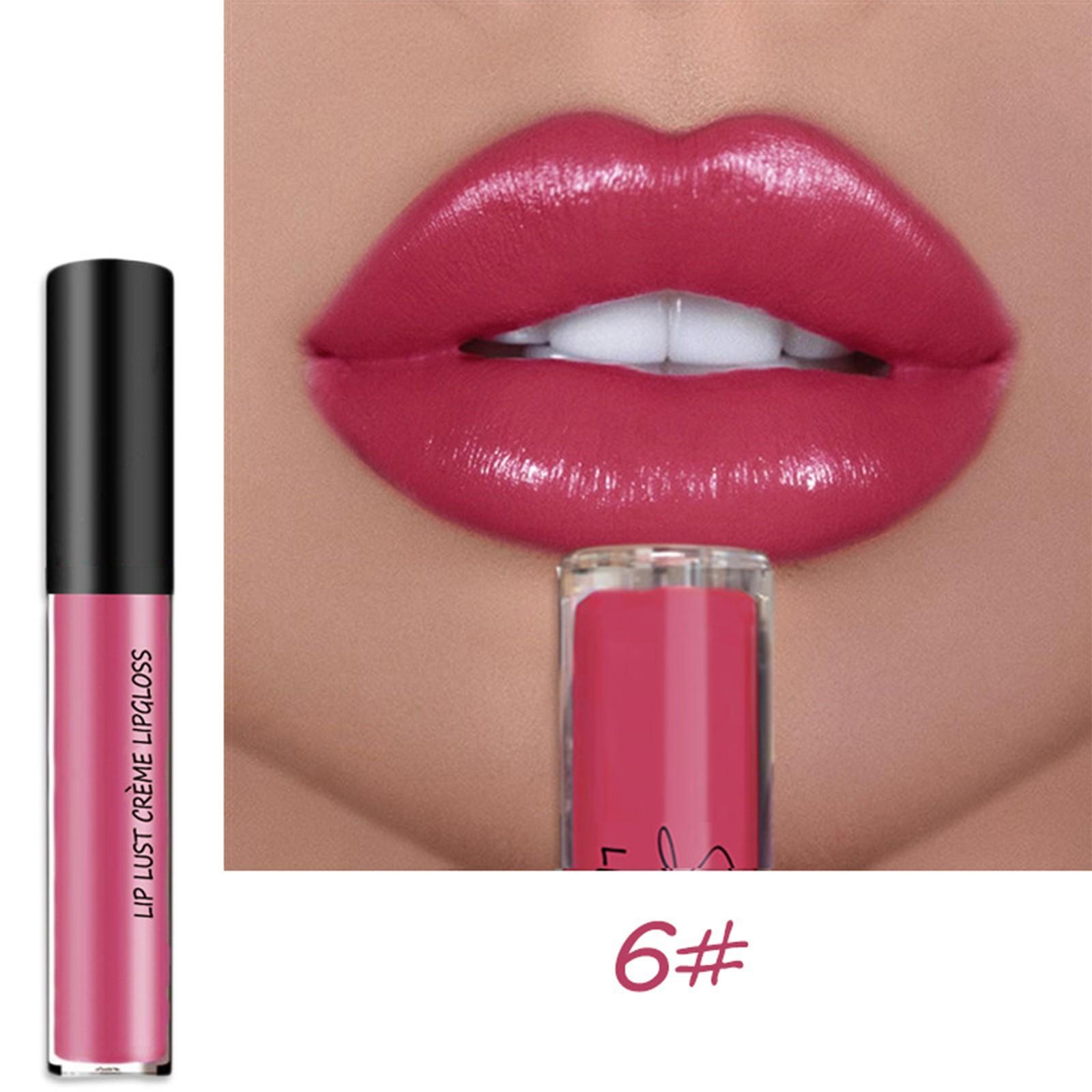 

12 цветов кремовой текстуры помады, водостойкая помада кремовый блеск для губ 6 мл One Size