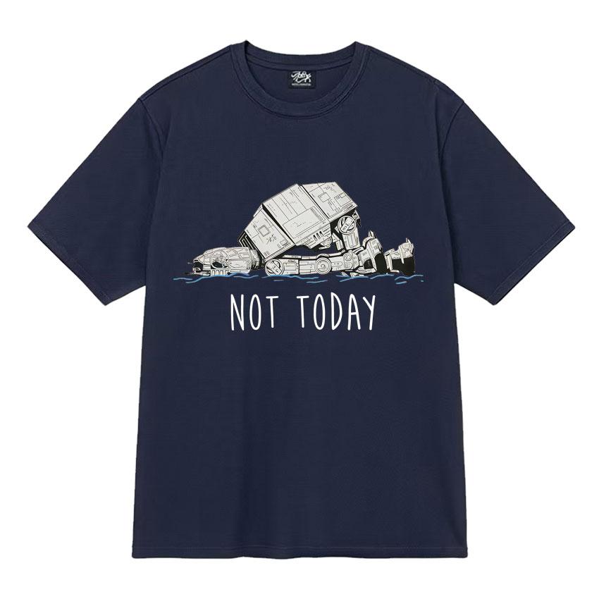 Funny At Walker Not Today Harajuku T Shrits Graphics Print Mens Women Tee Shirt High Quality Short Sleeves Streetwear Teenagers