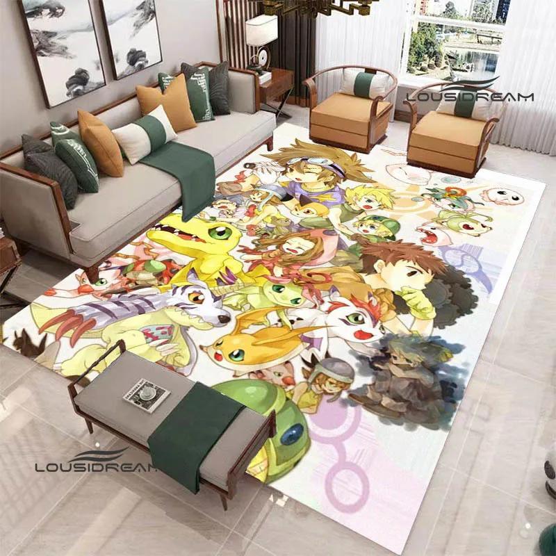 3D Digimon Cartoon Printed Carpet Non-slip Carpet Yoga Mat Carpets for Living Room Area Rug Home Bedroom Decor Birthday Gift