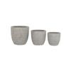 Set of Fiberglass Flower Pots - Home ESPRIT - 3 Pieces - Beige - 45x45x43 Cm - Multicolored