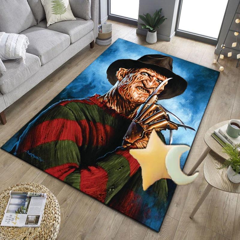 Horror Movie Characters Collage Office Rug Chair Mat, Game Carpet, Suitable for Front Door, Bedroom, Living Room, Desk, Holiday Gift