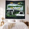 Peterbilt Heavy Trucks Custom Your Name Wall Decor Tapestry Art For Pet Memorial Birthdaywedding Party Backdrop Family Gift