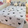 Thickened Milk Velvet Bed Cover for Autumn and Winter, Warm Cotton Bed Sheet with Velvet Mattress, Tatami Bedding