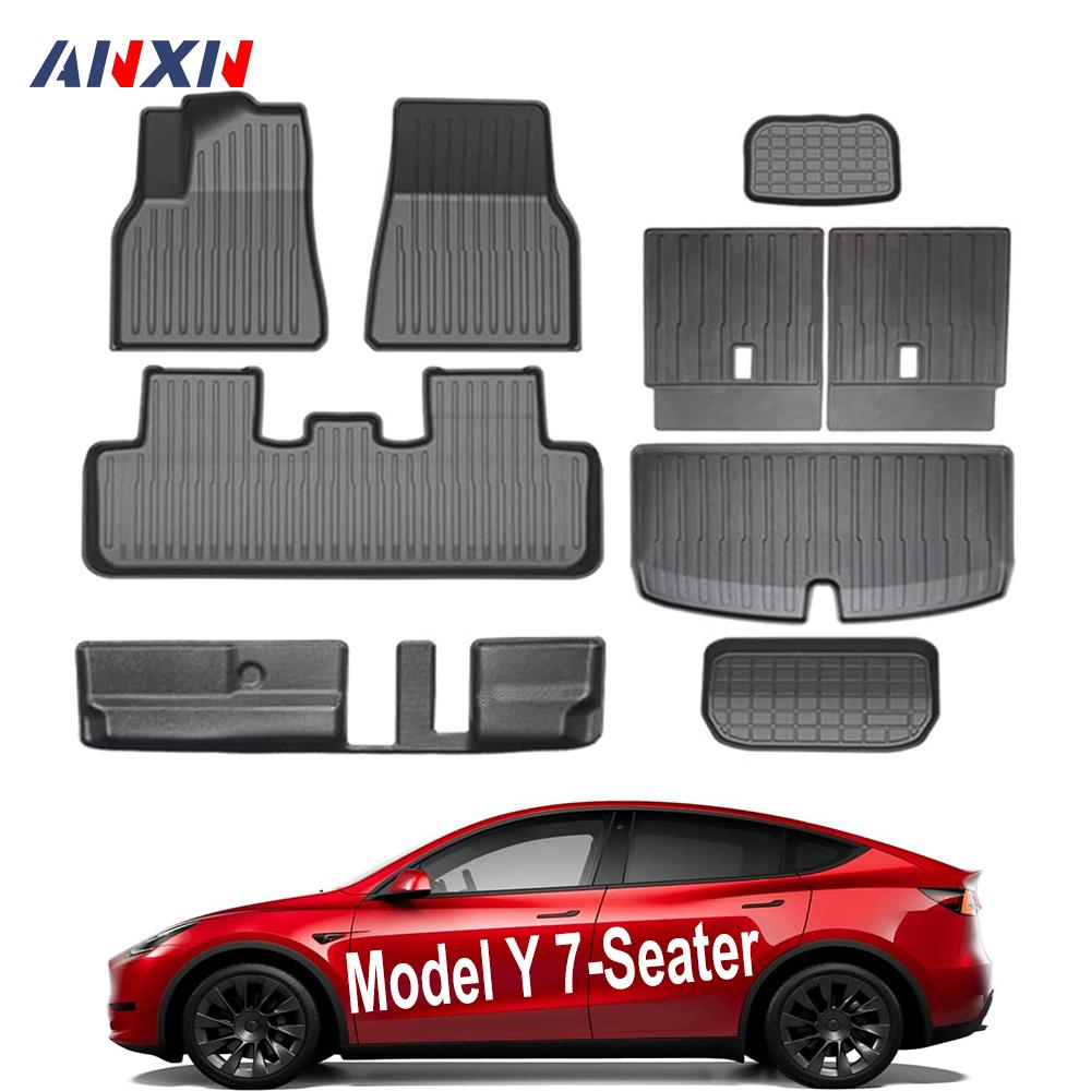 For Tesla Model Y 7 Seater and Model Y 5 Seat All Weather TPE Waterproof Anti-Slip Floor Mat Cargo Liner 2020-2023 Accessories