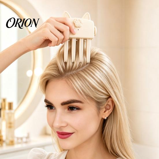 Heated Root Lifter 2Pcs Hair Volume Clip for Roots, Rechargeable Volumizing Tool Fine Instant Flat Hair, Cordless Comb with 2 Heat Settings
