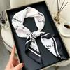 Retro Cashew Pattern Silk Square Scarf (70x70) - Versatile Long Ribbon for Neck