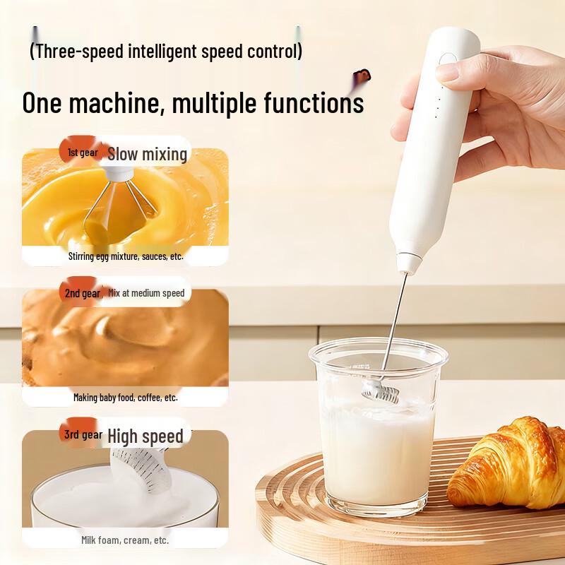 Handheld Electric Coffee Frother & Egg Beater