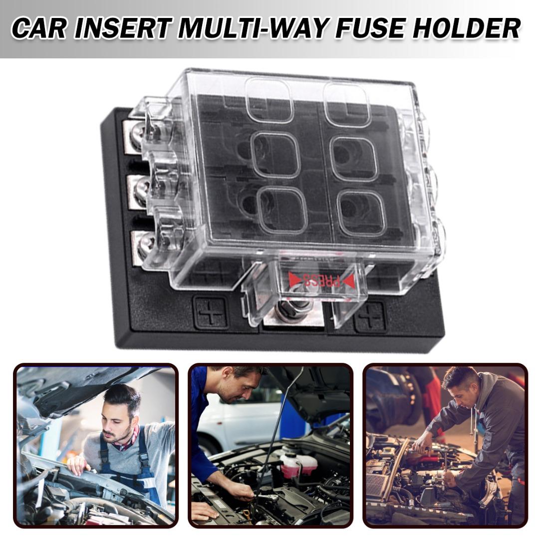 

Kell 6-позиционный автоматический держатель блока предохранителей 12 В 32 В для автомобиля морской лодки RV водонепроницаемый