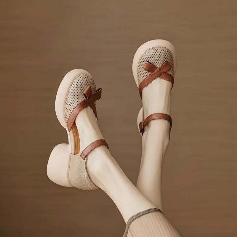 Women's Breathable Mesh  Flats with Bowknot Cross Straps - Soft Sole Casual Shoes for Summer Outdoor