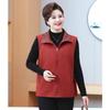 Elderly Women's Plus Size Spring Autumn Vest Jacket