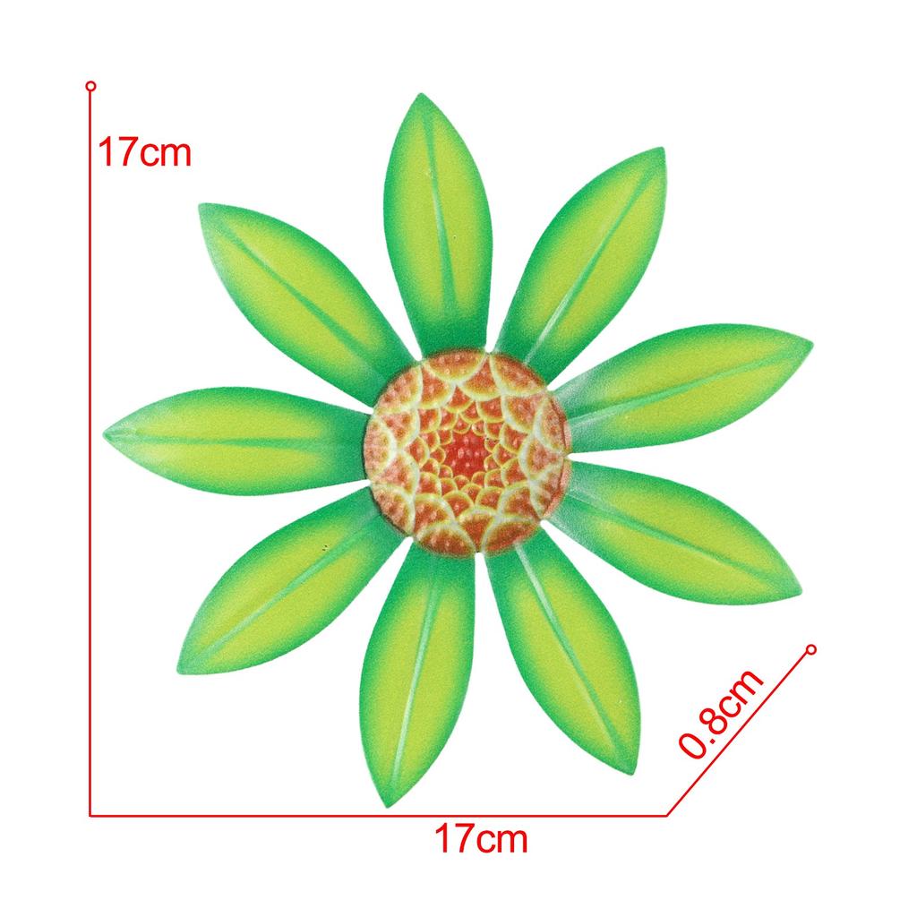 Eye Catching Metal Flower Hanging Ornament for Home and Garden 3D Appearance