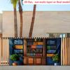 2D Library Bookshelf Backdrop Cloth for Bookworm Themed Photo Booth Background