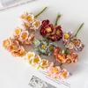 12Pcs Artificial Flowers Home Decoration Silk Stamen Plum Bossom Christmas Decorative Flowers Wreaths Wedding Holiday Supplies