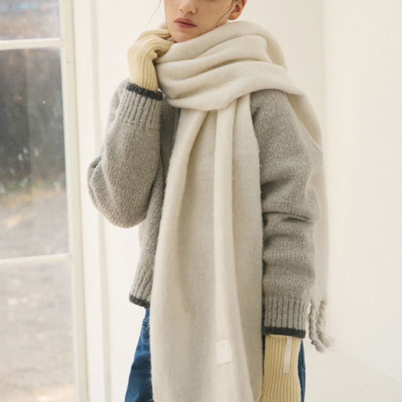 DRAWFIT WOMEN Bold Knotted Long Muffler [3COLORS]