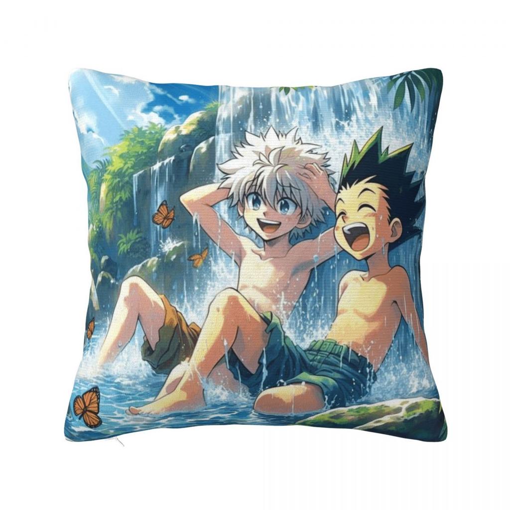 Home Decoration HXH Gon And Killua Hunter Pillowcase Merch Pillow Cover Square Multi Size