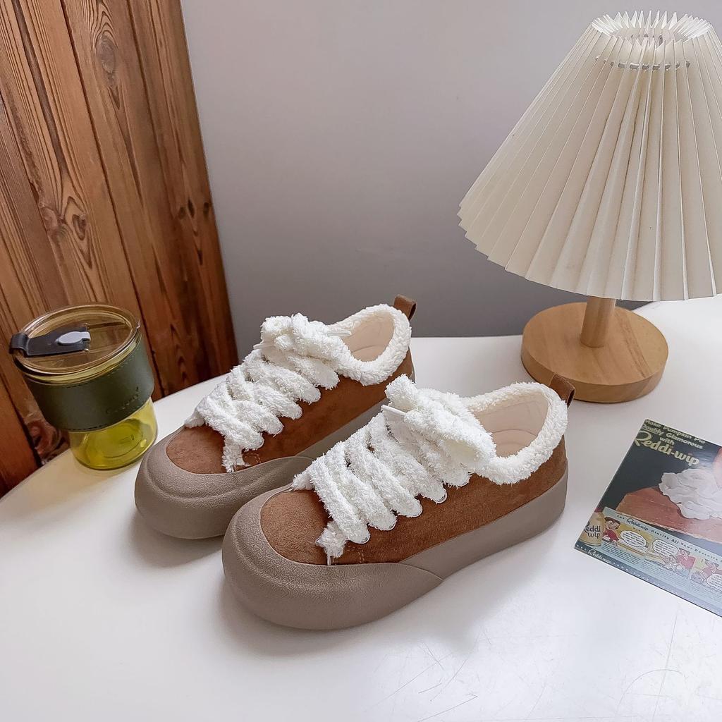 Belle Plateau-Plüschschuhe, winterwarme, dicke Baumwollschuhe, Freizeitschuhe