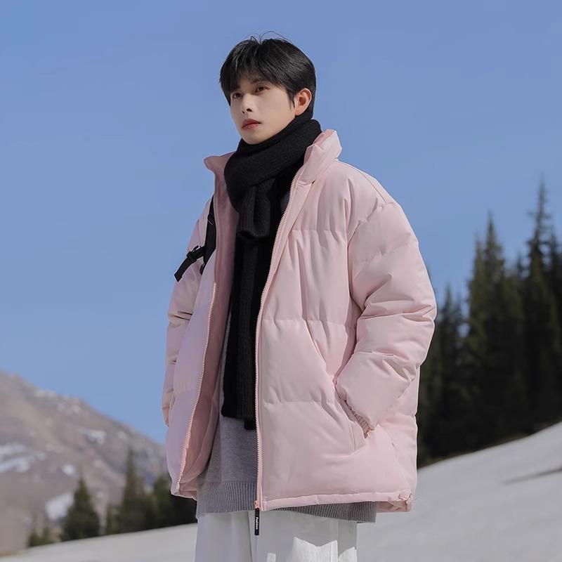 American stand-up collar padded clothes men's winter new padded jackets trendy versatile outdoor winter clothes cold-proof down padded clothes