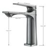 Brass Core Modern Bathroom Sink Faucet Single Handle Deck Mounted Wash Basin Water Tap Hot And Cold Mixer