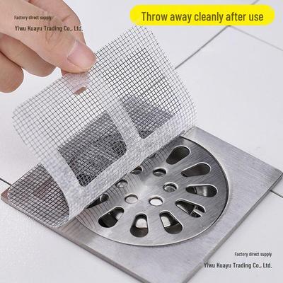 Anti-Hair Mesh Drain Filter & Insect-Proof Deodorant Sticker for Bathroom