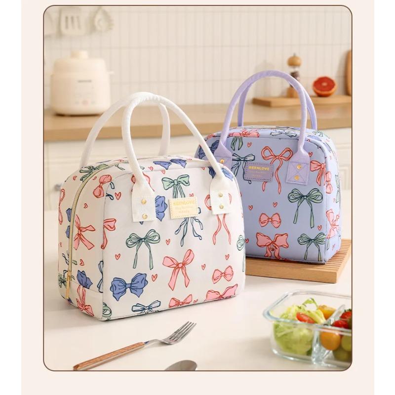Food Thermal Insulated Bag Children School Lunch Box Bags Picnic Bag For Couples Unisex Portable Food Storage Student Lunch Bags