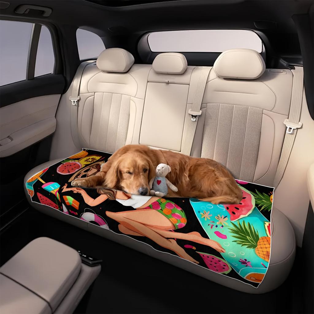 Girl Pattern Beach Towel Absorbent Sun Protection Towel For Beach Shower Swimming Pool Travel Vacation Camping Essential Gift