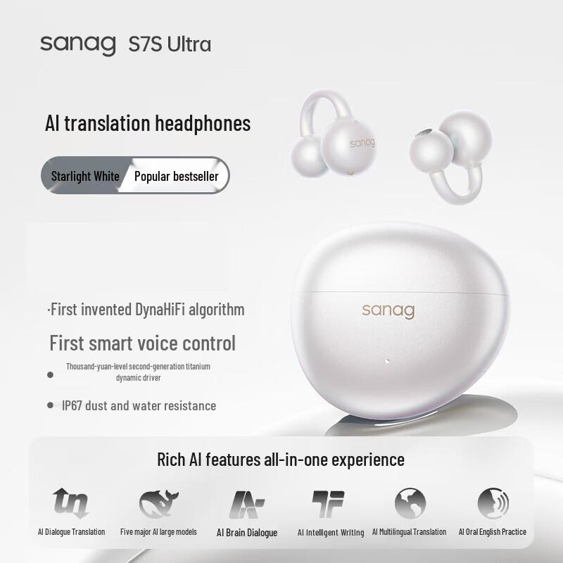 Sena S7S Ultra Ear-Clip Bluetooth Headphones