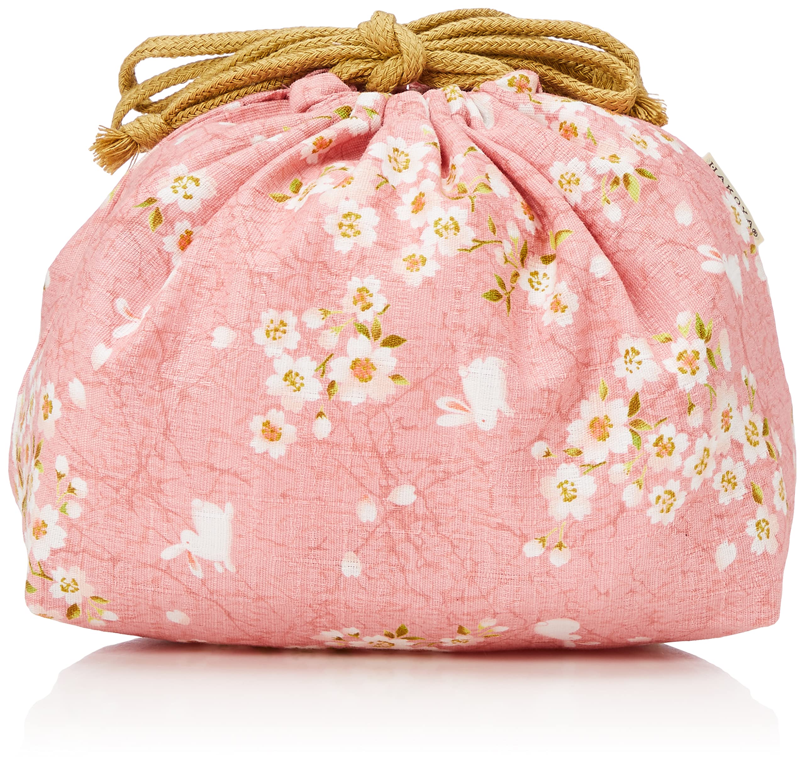 

Hakoya Tatsumiya Sakura Rabbit Drawstring W17 D9 H16 33616 Bag, Pink, Size Approx. рожевий