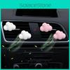 Car Perfume Clip Decorated With Stylish White Cloud Long-lasting Fragrance