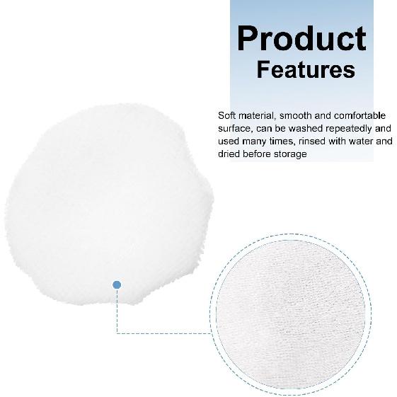HARFINGTON Car Polisher Bonnet Buffing Pad Micro-Fiber Polishing Buffing Pad Cover for 3"-4" Car Buffer Bonnets Polisher, White