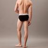Calvin Klein Solid Color Letter Waistband Comfortable Mid-Rise Triangle Underwear Men underwear Black 000NB3962A-UB1