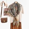 New fashion 111 mulberry silk silk scarf, women's Spring Festival gift for elders to keep warm 111 silk collection