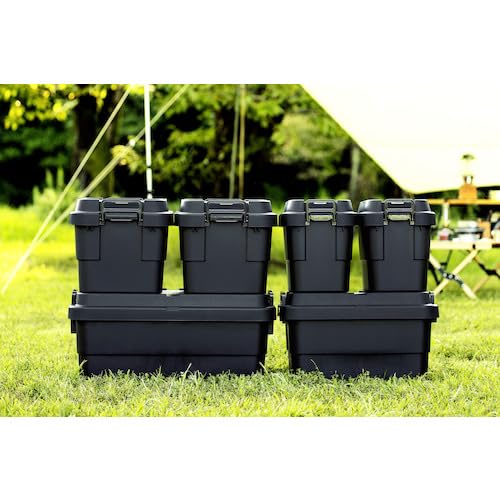 TRUSCO Trunk Cargo Storage Box Flat Top Specification 30L Black BLKCF-30