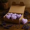 Bath Bombs Heart-Shaped French Lavender 70g 5 Pack