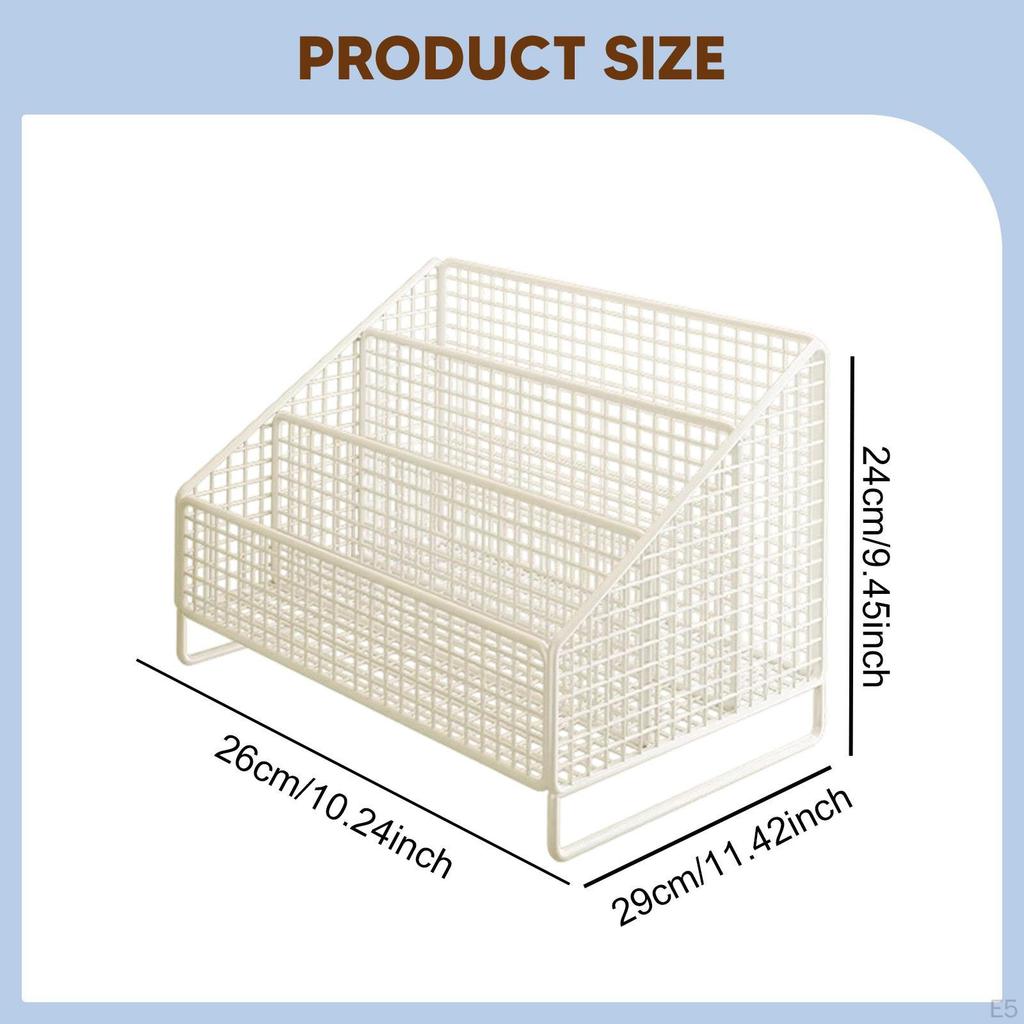CD Organizer, Holder, Desktop Multimedia Stylish And Modern, Made of Metal Wire