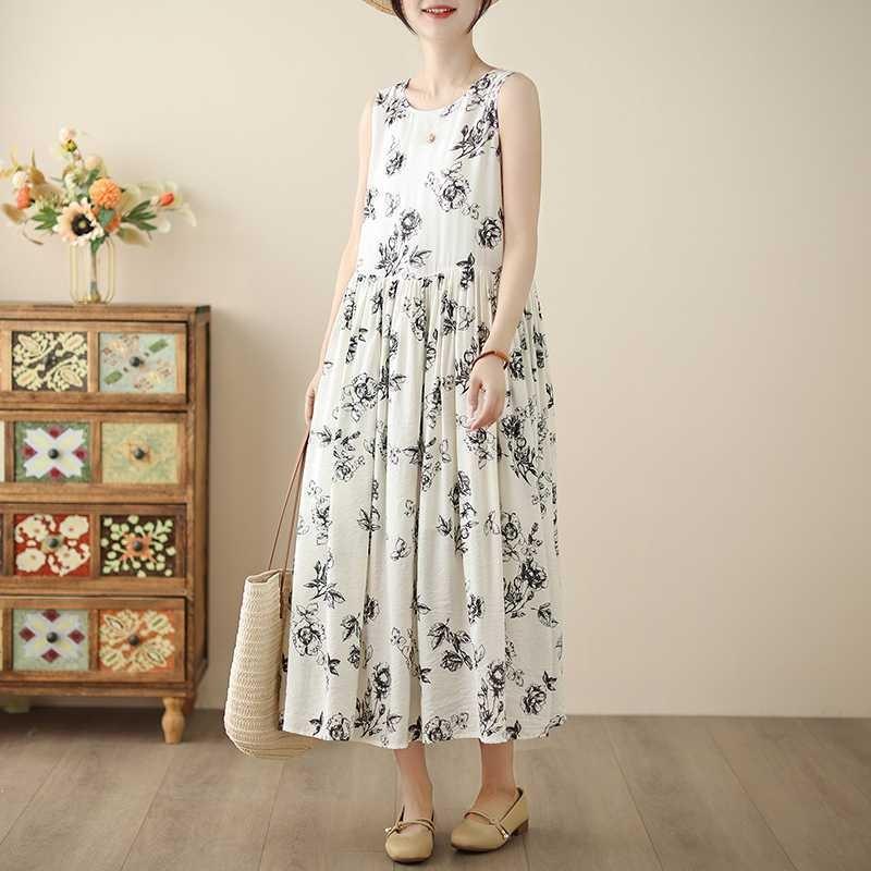 Women's Cutout Back Cotton Dress