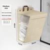 Wall Mounted Linen Dirty Clothes Bin Breathable Mesh Large Capacity Foldable Laundry Hamper for Bathroom Dorm Small Room