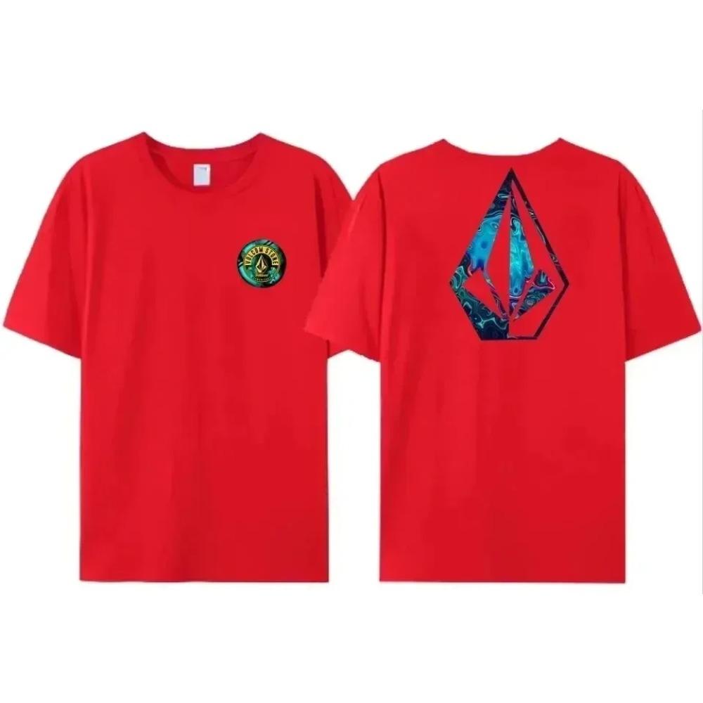 

Распродажа Летняя футболка Obsidian Мужская 100% хлопок Удобная Стильная Оверсайз Короткий рукав Высокое качество Двусторонняя XXXXXL красный