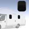 RV Vertical Sliding Rounded Corner   Black Aluminum Alloy UV Resistance Window with Removable Insect Screen for  