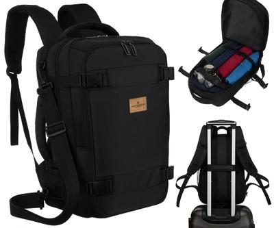 PTN BIELIK-6491 Black Travel Backpack