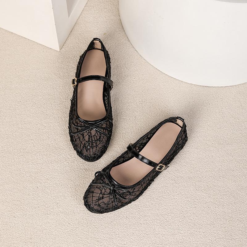 Scarpe basse da donna, Scarpe da ballo in rete, Scarpe Mary Jane, Slip-on, Casual, Traspiranti, Scarpe da ballerina, Scarpe da donna estive, Punta rotonda chiusa, Scarpe Mary Jane, Scarpe eleganti