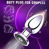 Metal Remote Control Vibration Anal Plug Stainless Steel Butt Plug for Vaginal/Prostimulate Use, Erotic Sex Toy Gift for Couples