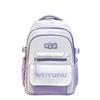 Blocked Color Simple Letter Print Student Backpack Shoulder Bag Set For School