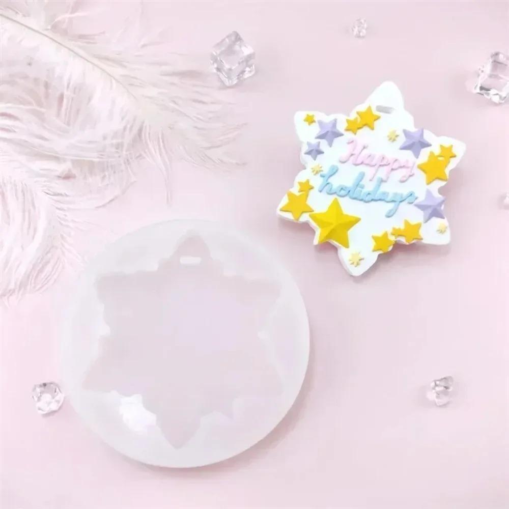 1PC DIY Star Shape Aromatherapy Gypsum Silicone Mold for Car Hanging Decoration Handmade Fragrance Stone Gift Craft Making Tools