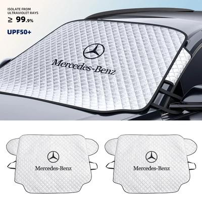 Protection Pare-brise Neige Glace Pare-soleil Avant Thermique Pour Mercedes Benz AMG Classe A B C E GLC GLK GLA CLA