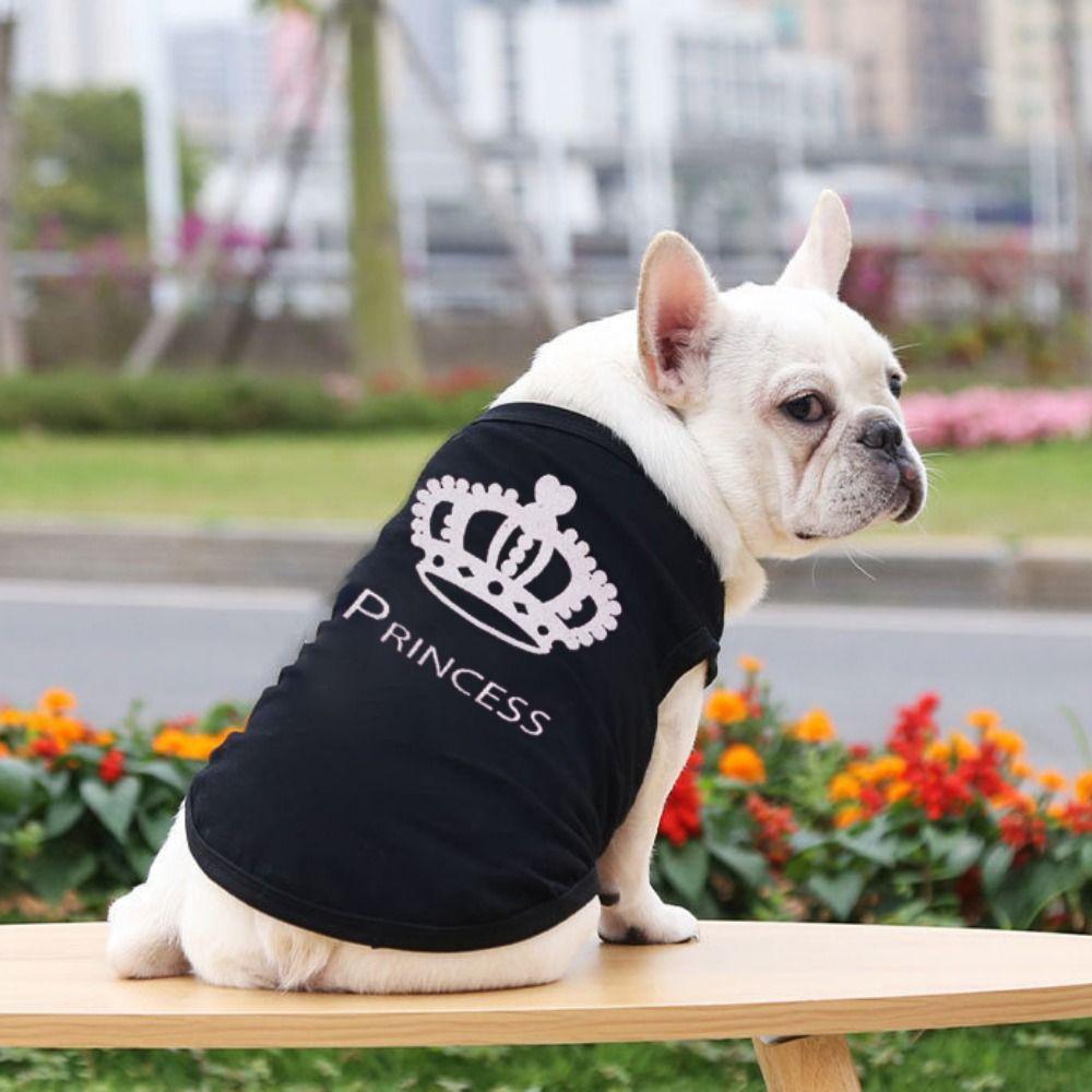 

Летняя полиэстеровая волокнистая дышащая прочная футболка с изображением кошки, одежда для собак, жилет с изображением кошки и принцессы, толстовки с капюшоном для щенков